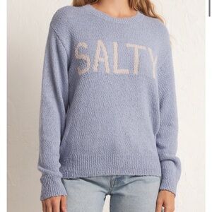 Z Supply Salty Blue Sweater L